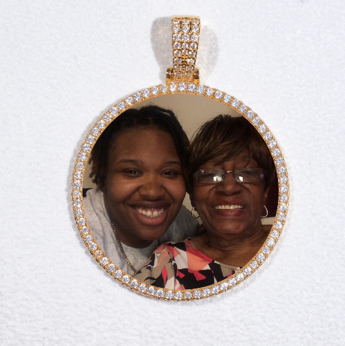 MEDIUM 3D CIRCLE CUSTOM PICTURE PENDANT
