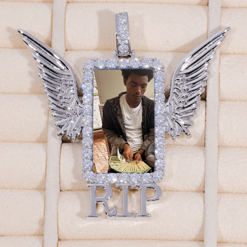 RIP WING 3D CUSTOM PICTURE PENDANT