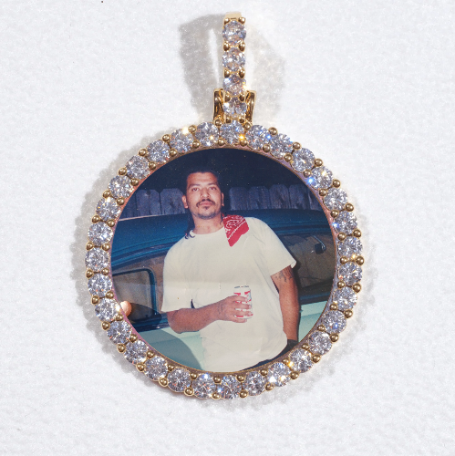 3D CIRCLE CUSTOM PICTURE PENDANT SMALL SIZE