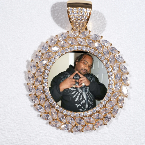 Large 3D Wheat Ear Custom Picture Pendant