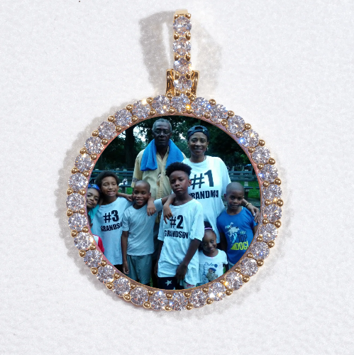 3D CIRCLE CUSTOM PICTURE PENDANT SMALL SIZE