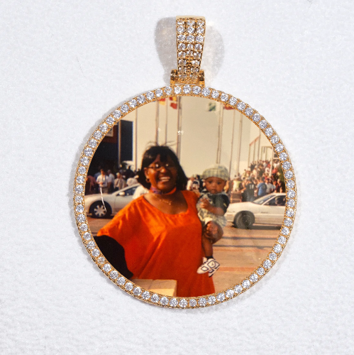 MEDIUM 3D CIRCLE CUSTOM PICTURE PENDANT