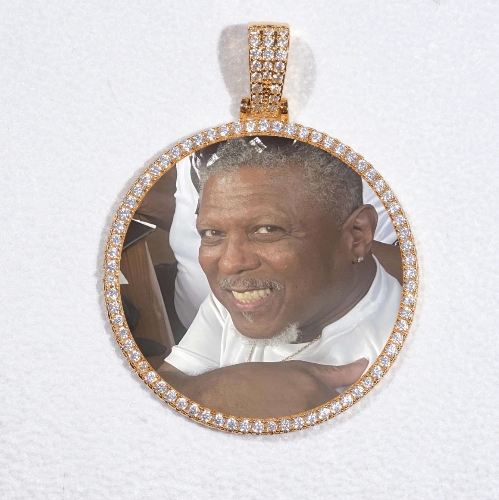 MEDIUM 3D CIRCLE CUSTOM PICTURE PENDANT