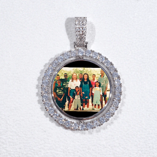 3D Spinning 2-Faced Custom Picture Pendant