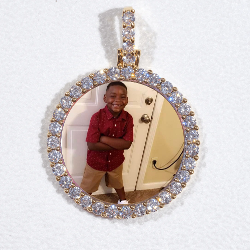 3D CIRCLE CUSTOM PICTURE PENDANT SMALL SIZE