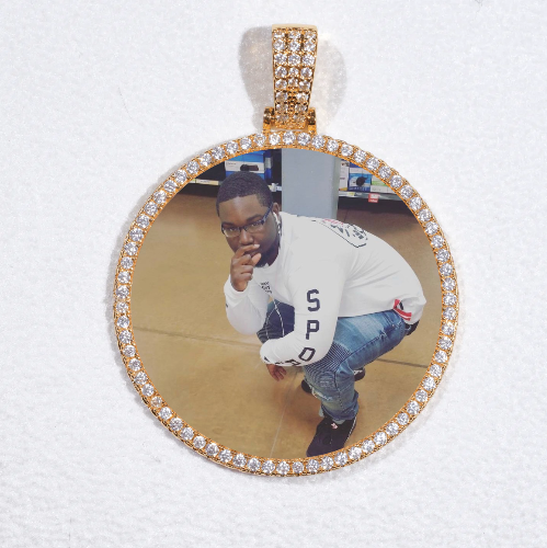 MEDIUM 3D CIRCLE CUSTOM PICTURE PENDANT