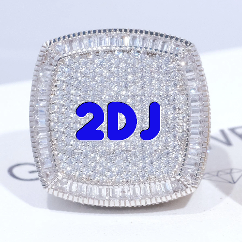 CUSTOM LETTER 3D ICED RING