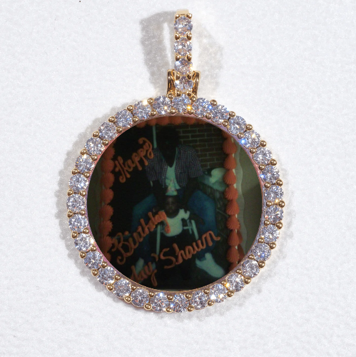 3D CIRCLE CUSTOM PICTURE PENDANT SMALL SIZE