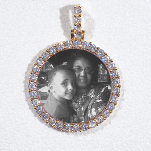3D CIRCLE CUSTOM PICTURE PENDANT SMALL SIZE