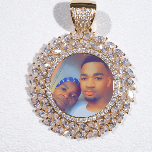 Large 3D Wheat Ear Custom Picture Pendant