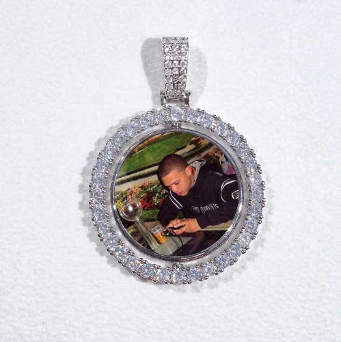 3D Spinning 2-Faced Custom Picture Pendant