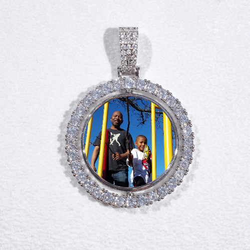 3D Spinning 2-Faced Custom Picture Pendant
