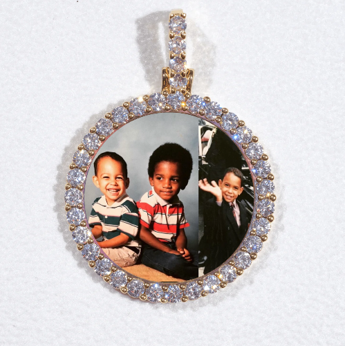 3D CIRCLE CUSTOM PICTURE PENDANT SMALL SIZE