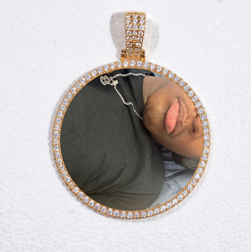 MEDIUM 3D CIRCLE CUSTOM PICTURE PENDANT