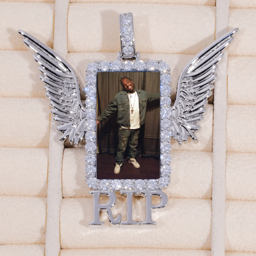 RIP WING 3D CUSTOM PICTURE PENDANT
