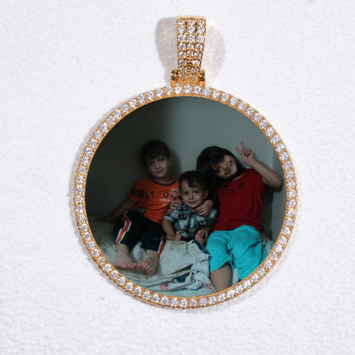 MEDIUM 3D CIRCLE CUSTOM PICTURE PENDANT