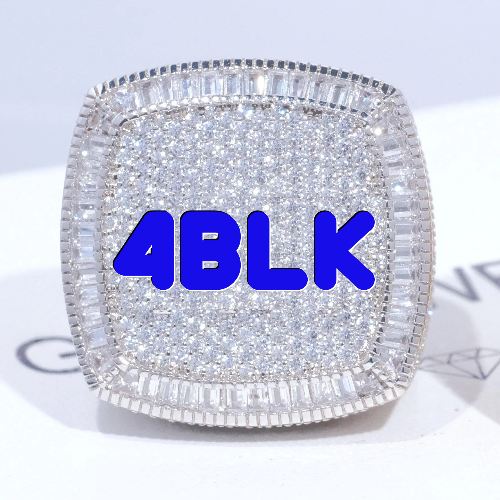 CUSTOM LETTER 3D ICED RING