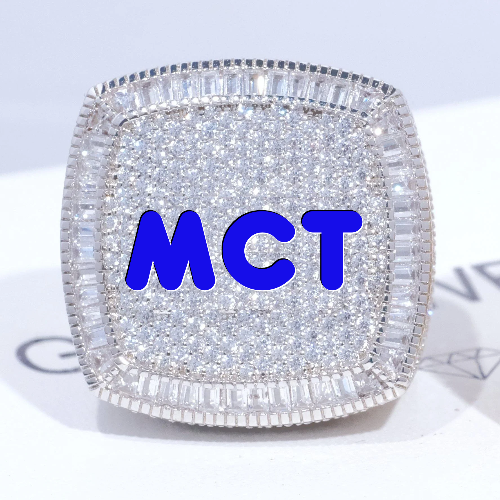 CUSTOM LETTER 3D ICED RING