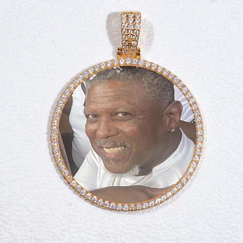 MEDIUM 3D CIRCLE CUSTOM PICTURE PENDANT
