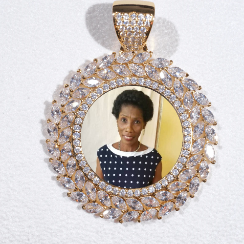Large 3D Wheat Ear Custom Picture Pendant