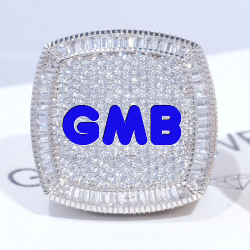 CUSTOM LETTER 3D ICED RING