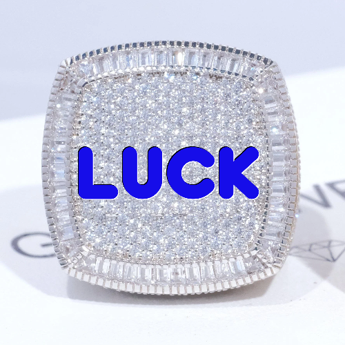 CUSTOM LETTER 3D ICED RING