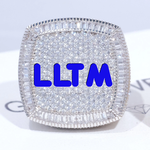 CUSTOM LETTER 3D ICED RING