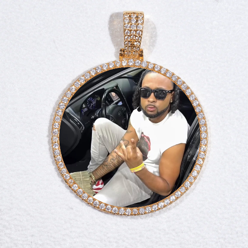 MEDIUM 3D CIRCLE CUSTOM PICTURE PENDANT