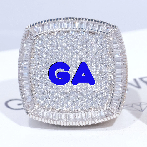 CUSTOM LETTER 3D ICED RING
