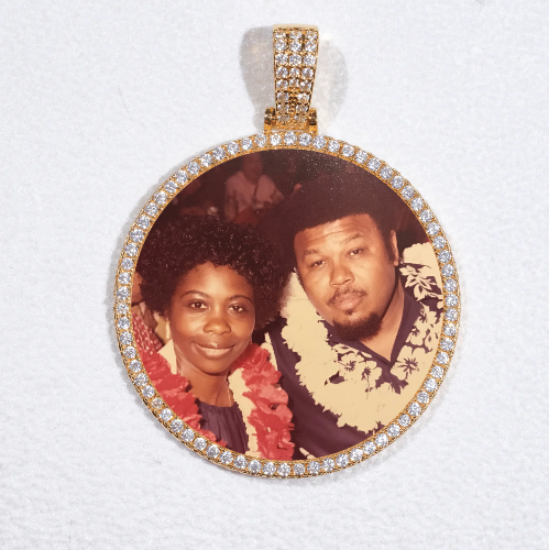 MEDIUM 3D CIRCLE CUSTOM PICTURE PENDANT