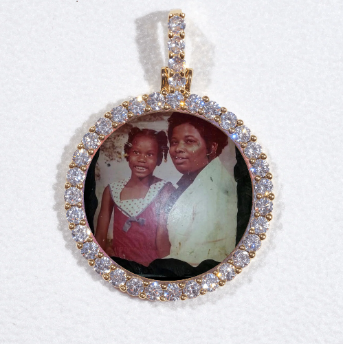 3D CIRCLE CUSTOM PICTURE PENDANT SMALL SIZE