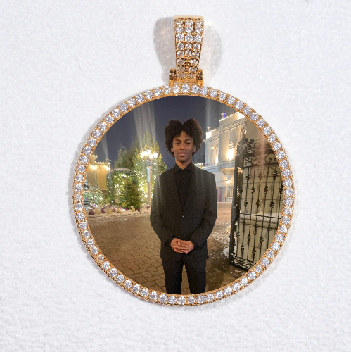 MEDIUM 3D CIRCLE CUSTOM PICTURE PENDANT