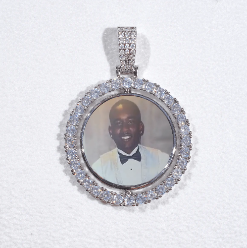 3D Spinning 2-Faced Custom Picture Pendant