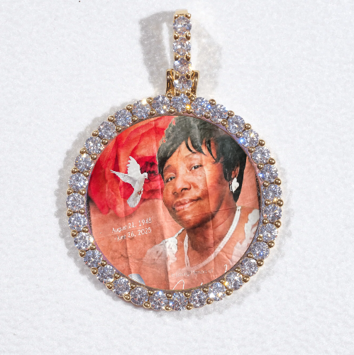 3D CIRCLE CUSTOM PICTURE PENDANT SMALL SIZE
