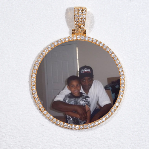 MEDIUM 3D CIRCLE CUSTOM PICTURE PENDANT
