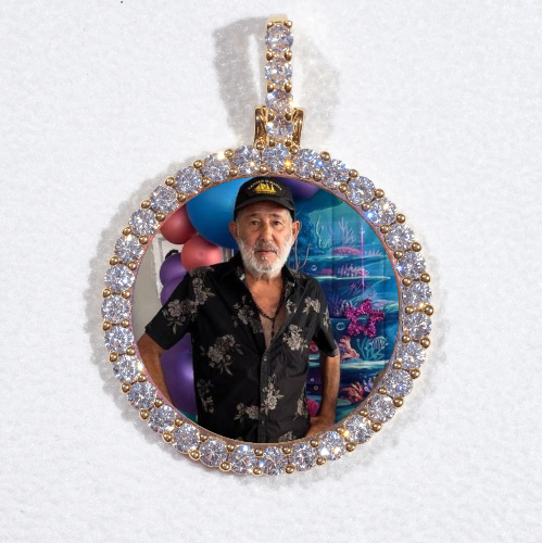 3D CIRCLE CUSTOM PICTURE PENDANT SMALL SIZE