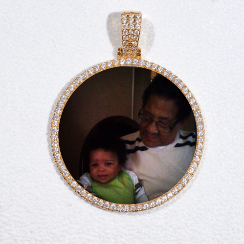 MEDIUM 3D CIRCLE CUSTOM PICTURE PENDANT