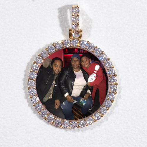 3D CIRCLE CUSTOM PICTURE PENDANT SMALL SIZE