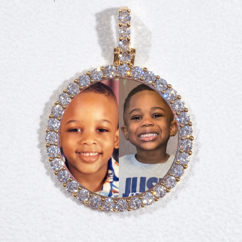 3D CIRCLE CUSTOM PICTURE PENDANT SMALL SIZE