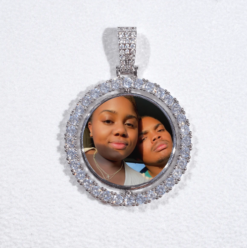 3D Spinning 2-Faced Custom Picture Pendant