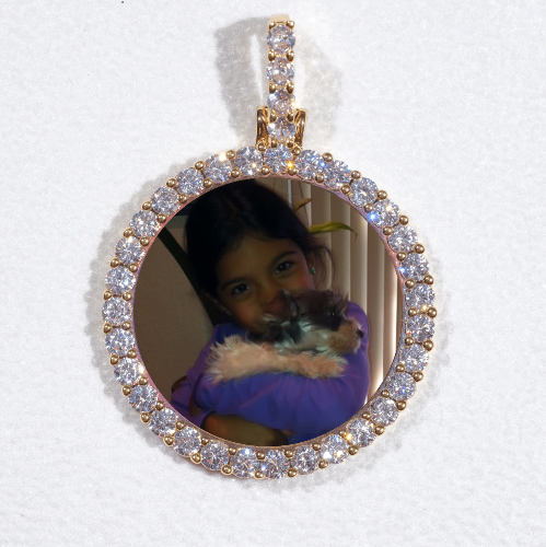 3D CIRCLE CUSTOM PICTURE PENDANT SMALL SIZE