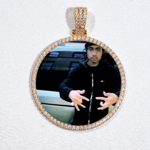 MEDIUM 3D CIRCLE CUSTOM PICTURE PENDANT