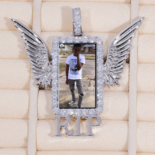 RIP WING 3D CUSTOM PICTURE PENDANT