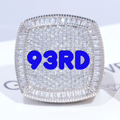 CUSTOM LETTER 3D ICED RING