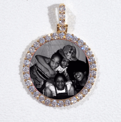 3D CIRCLE CUSTOM PICTURE PENDANT SMALL SIZE