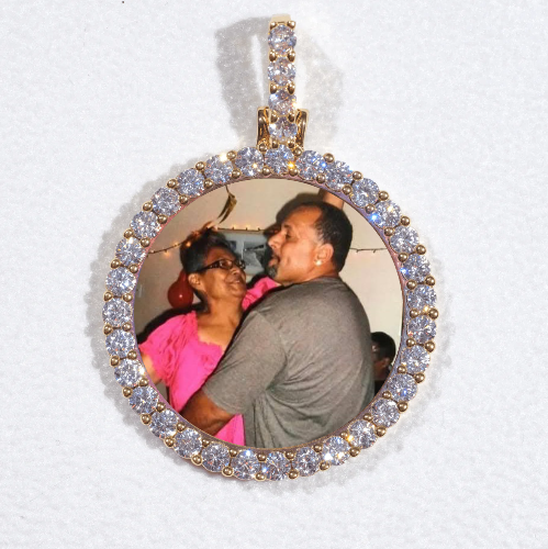 3D CIRCLE CUSTOM PICTURE PENDANT SMALL SIZE