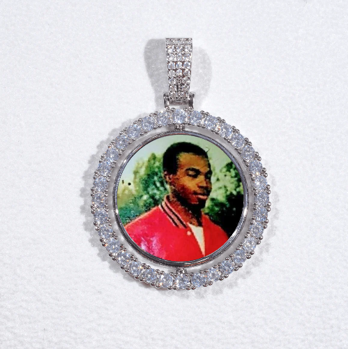 3D Spinning 2-Faced Custom Picture Pendant