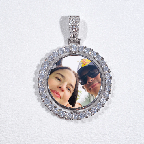 3D Spinning 2-Faced Custom Picture Pendant