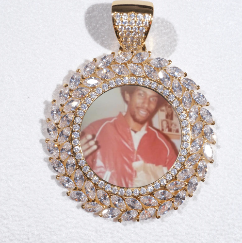 Large 3D Wheat Ear Custom Picture Pendant