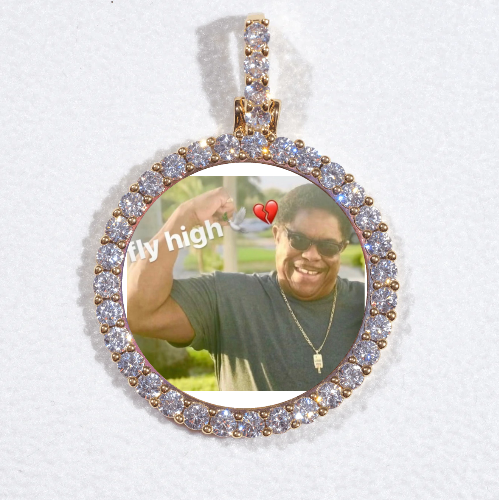 3D CIRCLE CUSTOM PICTURE PENDANT SMALL SIZE